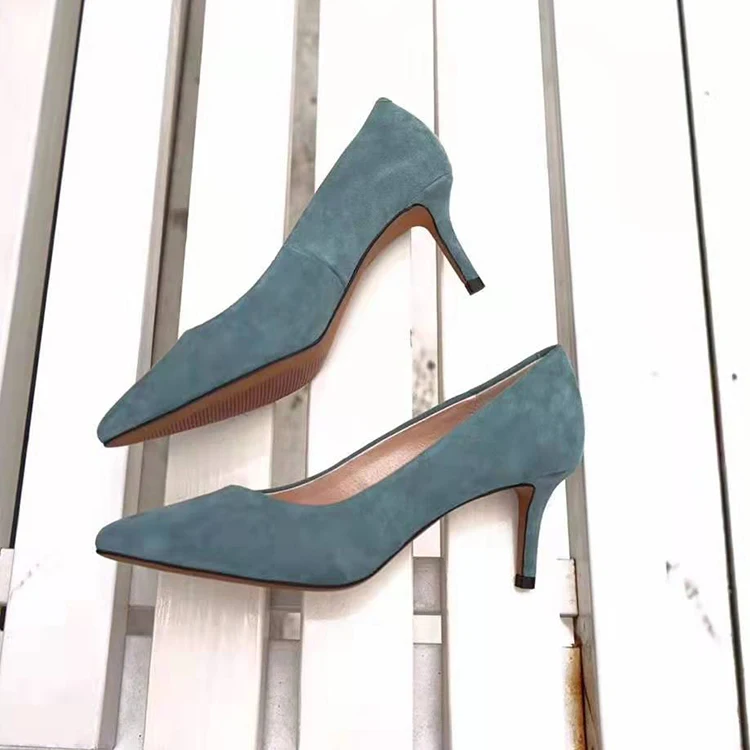 

china factory luxury best selling kid suede 2020 new arrivals ladies high heels formal dress pump womens leather custom shoes