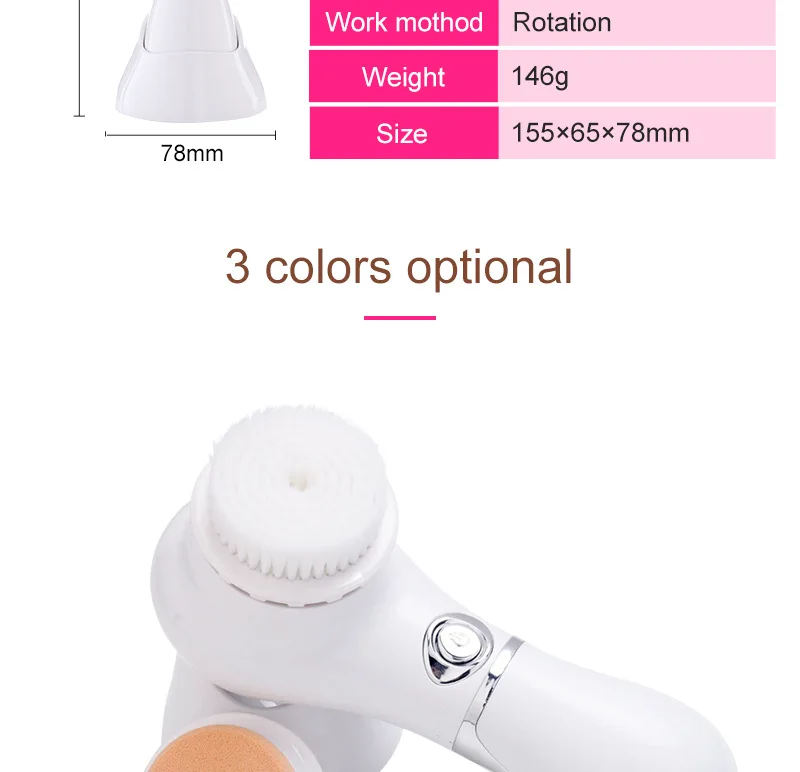 Ae606 Cnaier Facial Cleansing Brushes For Facials Deep Pore Clean