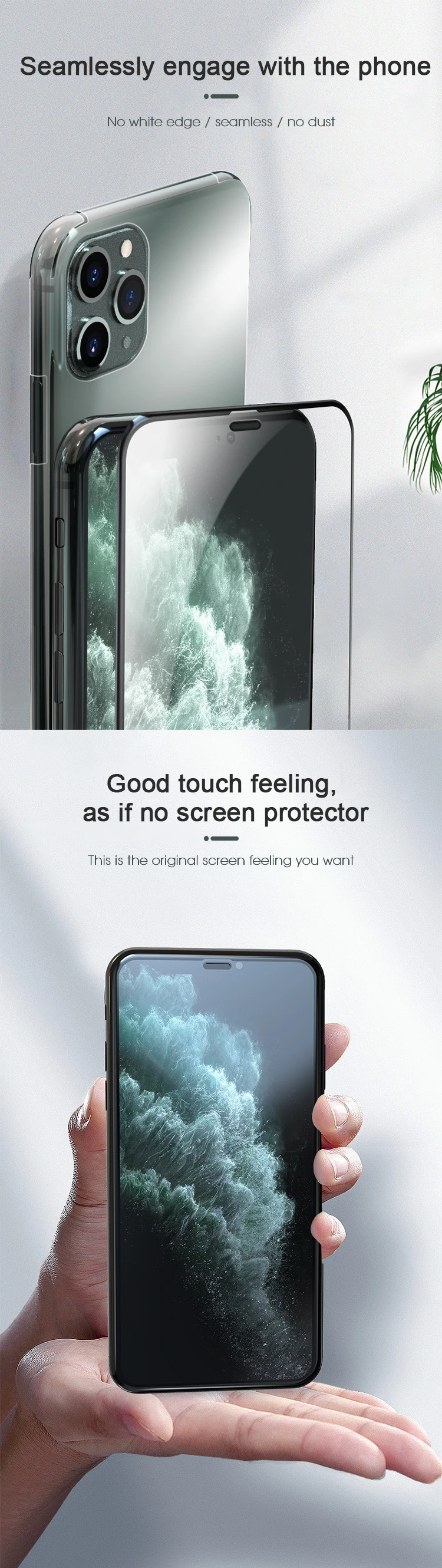 ITOP 2.5D Transparent Clear 9H Tempered Glass Screen Protector for iPhone XR X XS Max 11 Pro Max