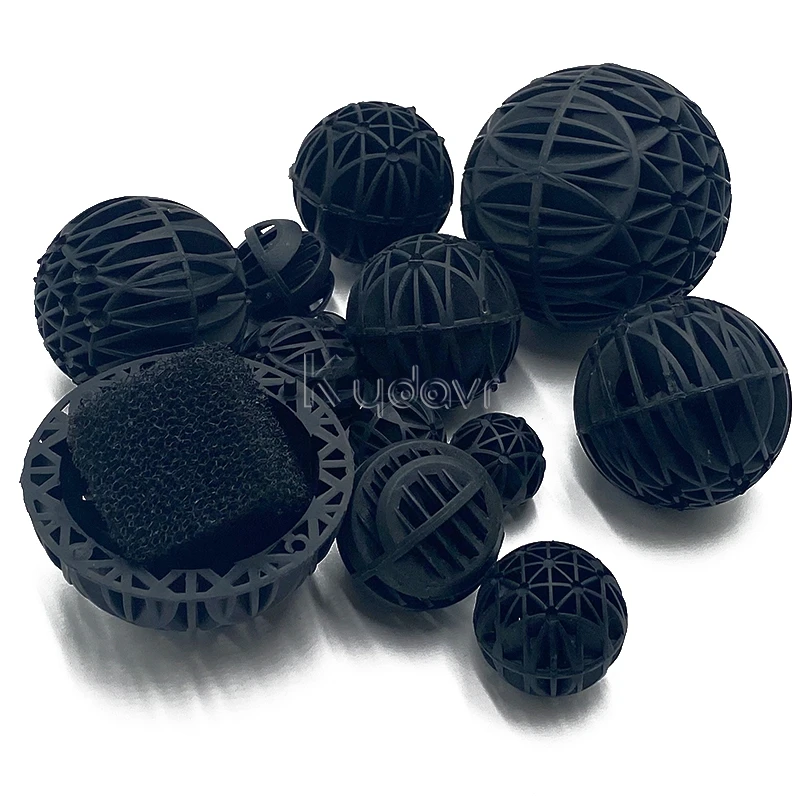 

Aquarium plastic biochemical media filter ball 16/26/36/46/56/76mm bio sponge balls aquaculture