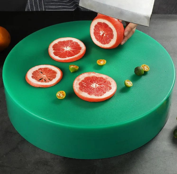 

Super thick round plastic chopping board chopping block PE chopping board chopping board food specialty Color