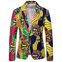 

wholesale vintage fashion mens fitted slim party printed suit blazer