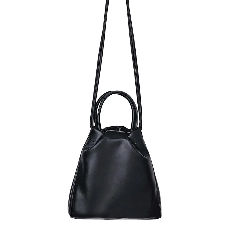 

2021 Autumn/winter new fashion chic style sling cross bag large capacity PU soft handbag