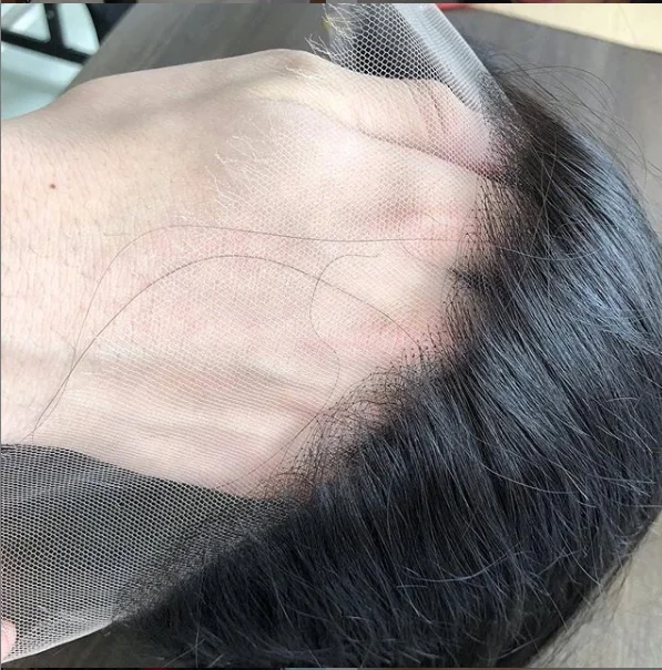 

Preplucked Brazilian raw cuticle aligned hair super thin swiss lace frontal 13x4 13X6 HD