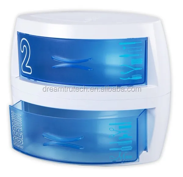 

Beauty salon UV sterilizer cabinet commercial uv sterilizer uv disinfection box, White with blue