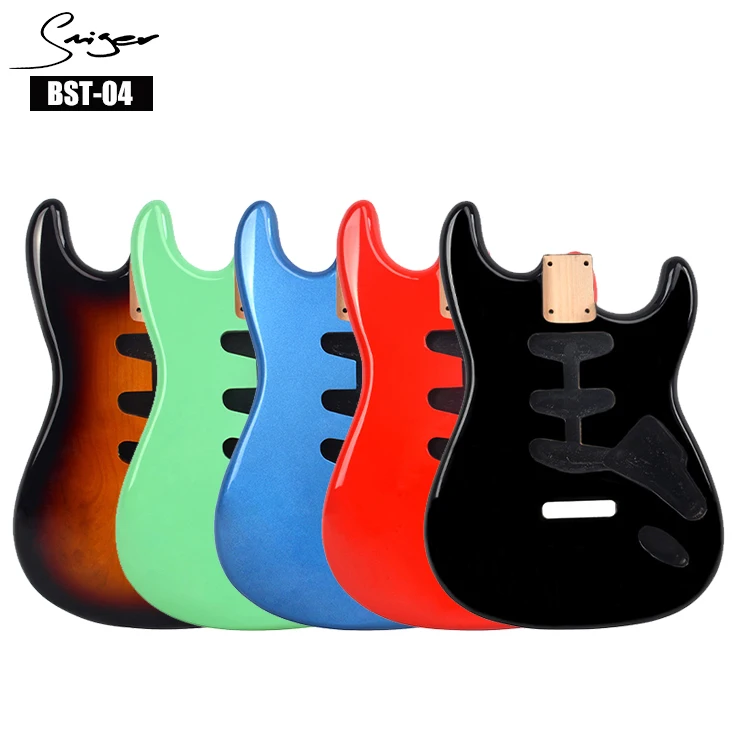 

Electric guitar body unfinished electric guitar body kits diy, Gr/bk/3ts/bl/rd/wh/pk/or/metallic blue