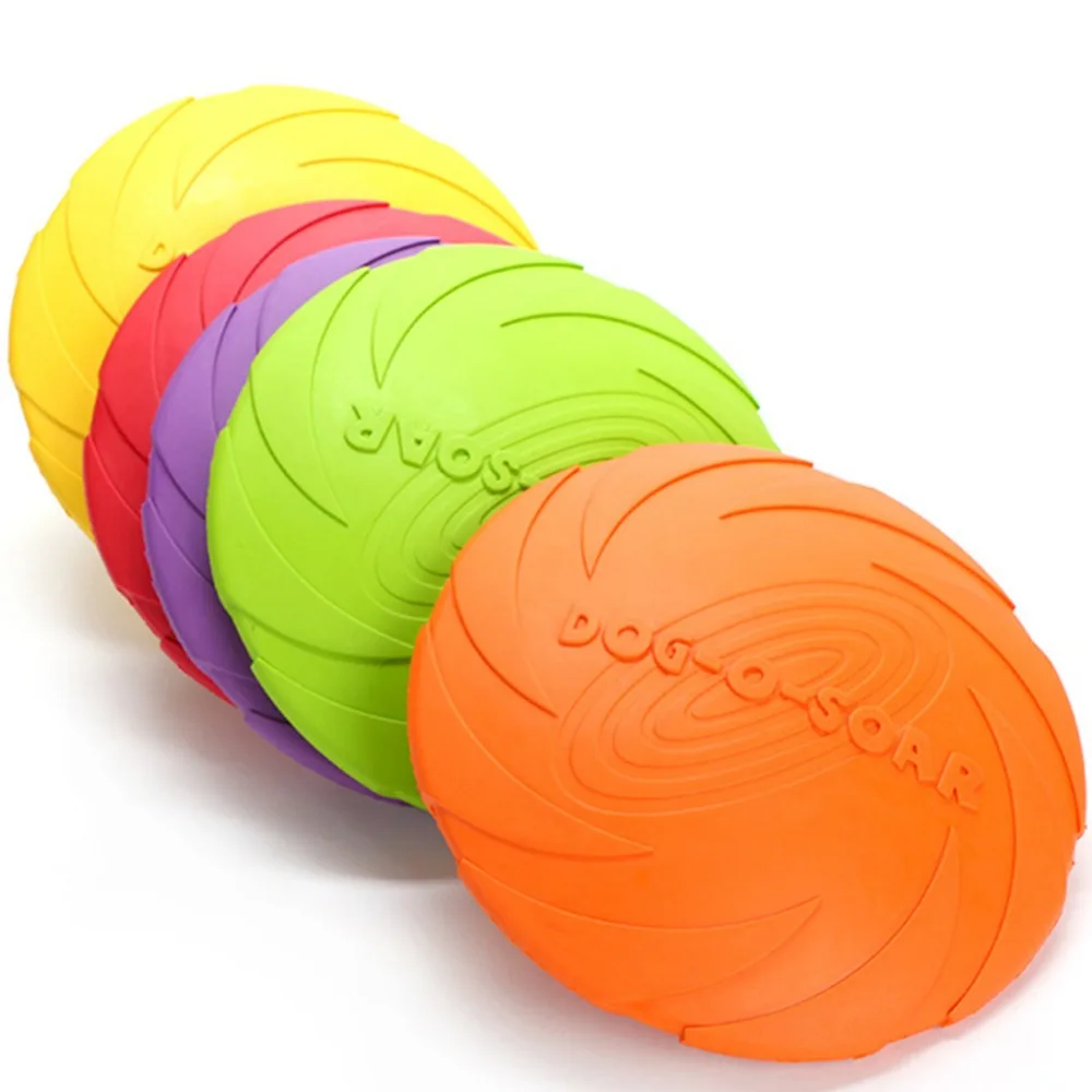 

Funny Silicone Flying Saucer Dog Cat Toy Dog Game Flying Discs Resistant Chew Puppy Training Interactive Pet Supplies, Customized color
