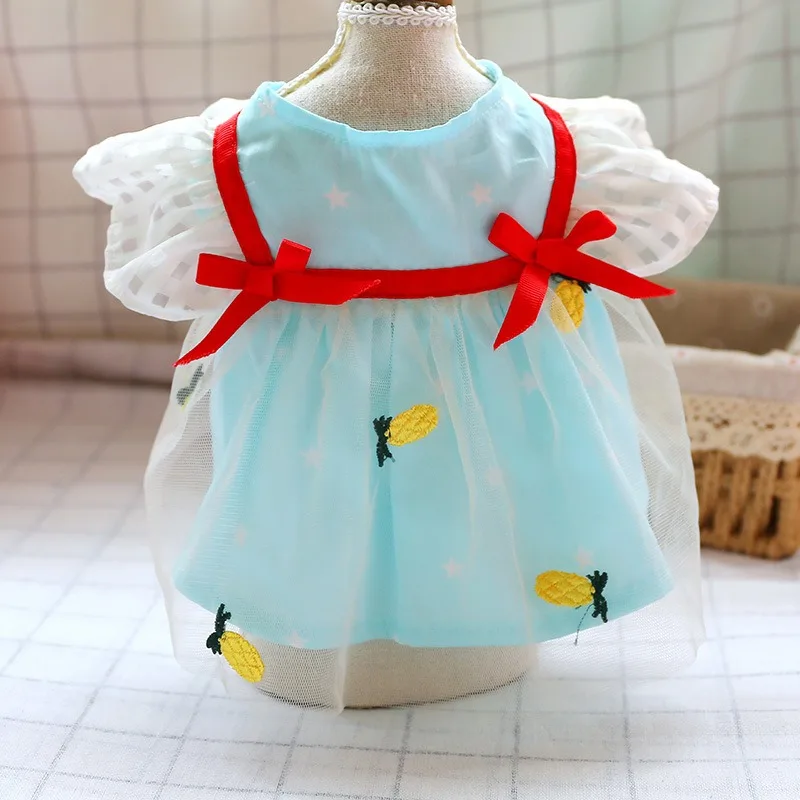 

Family clothing pet clothes fairy skirt cat dog clothing wholesale rabbit gauze skirt fluffy princess skirt