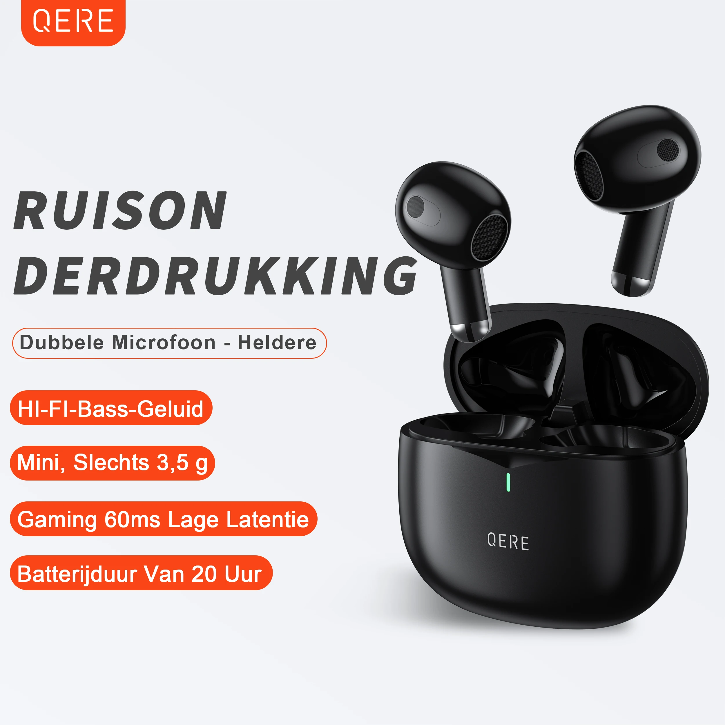 

Ship From Netherlands QERE E28 Blue TWS Headset Sport Game Tooth Earbuds Wireless Earphone Gaming In-Ear Headphones
