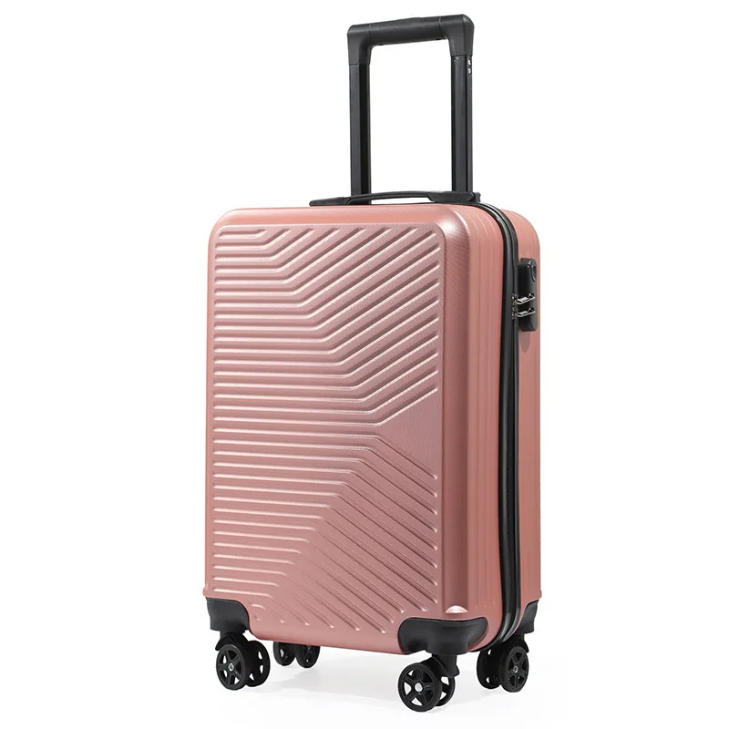 

Fashionable mens and womens code boxlight handle carry on suitcase boarding trolley luggage