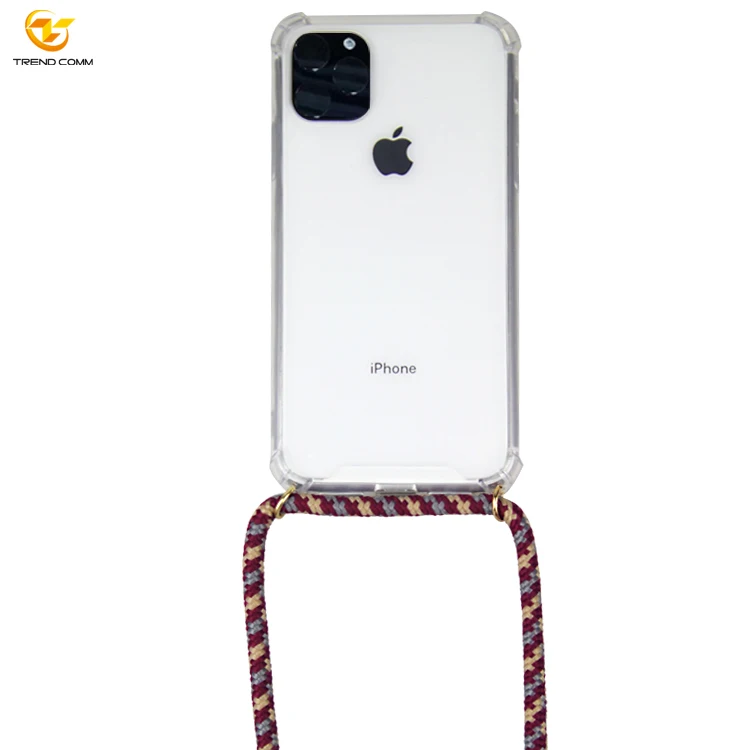 Cross Necklace Phone Covers Shockproof Acrylic For Apple iPhone 11