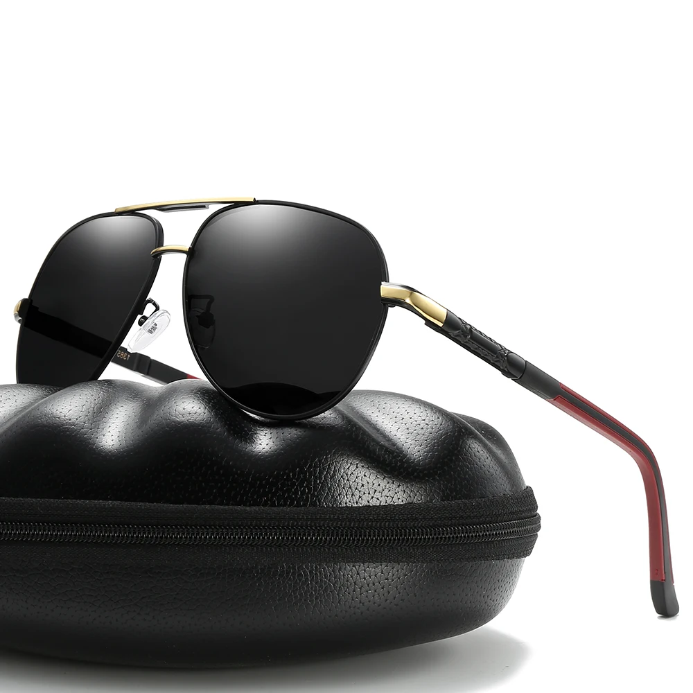 

padey Sun Glasses Men Vintage Classic Sunglasses Driving Eyewear Women Aluminum Pilot Polarized Sunglasses 1395, Picture colors