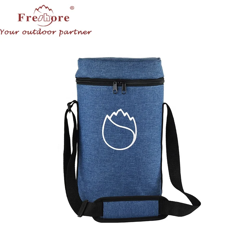 

2 bottles Portable Wine Insulated Cooler Bag with Adjustable Shoulder Strap and Shoulder Padding for Wine Lover Gift, Customized color