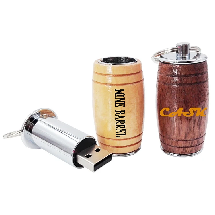 

Hot Sale Wooden Cask USB Flash Drive Wine Barrel Pen Drive USB Memory Stick 2.0 3.0 1GB 2GB 4GB 8GB 16GB 32GB 64GB