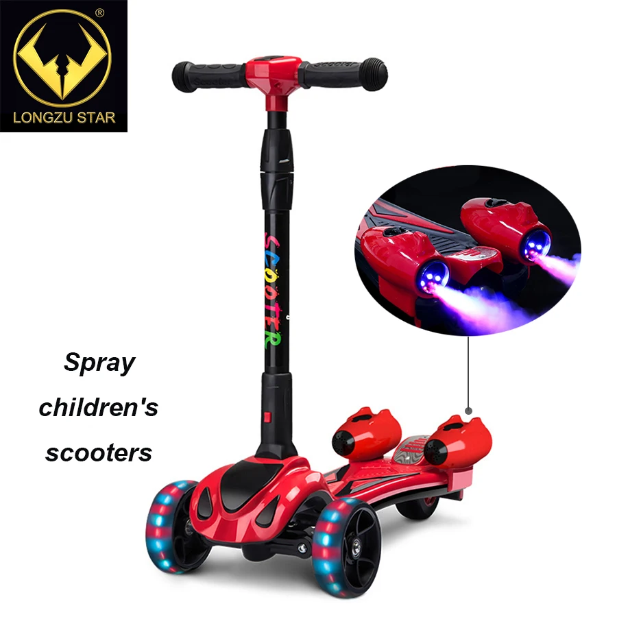 

2021 new spray scooter Children of multiple ages can ride 3wheel baby frog scooter with music and blue tooth Factory direct sale