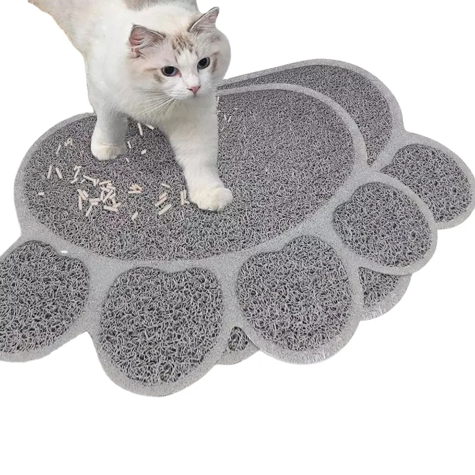 

Pet Paw Print Pad Dog Waterproof Cat Litter Mat Multiple Colors Cat Toilet Mat Easy Cleaning Mat Feeder For Home Pet Supplies