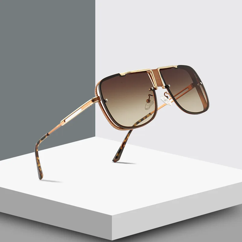 

Cross-border hot style sunglasses men European and American street style modern sunglasses oversized