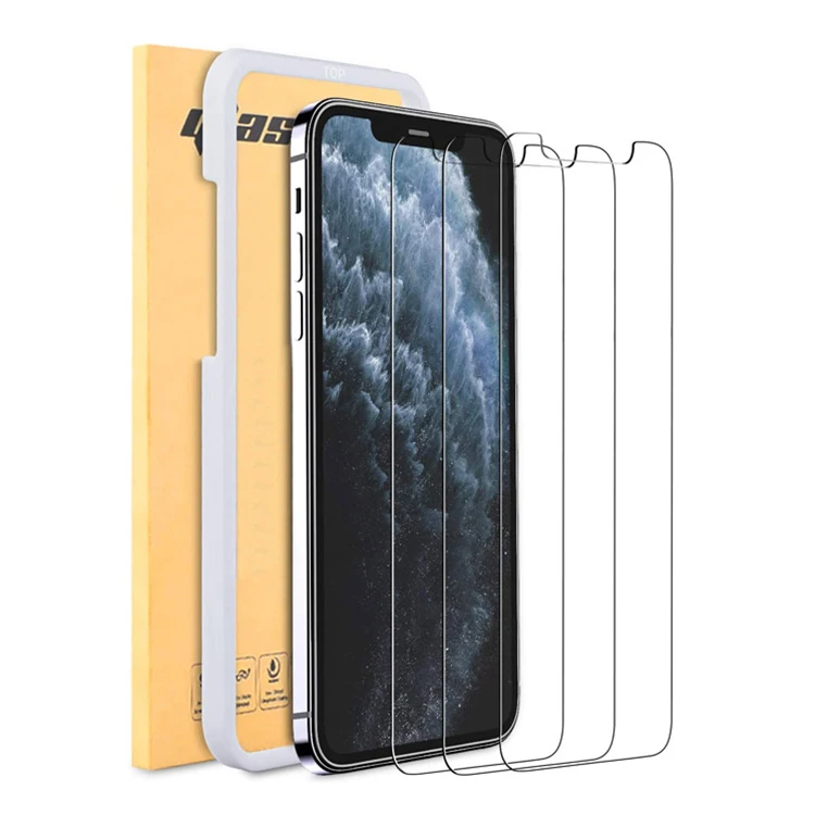 

For iPhone 12 Pro Max Glass Screen Protector 3 Pack,HOCAYU Anti Scratch Tempered Glass Screen Protector for iphone 11 12 Pro, Clear
