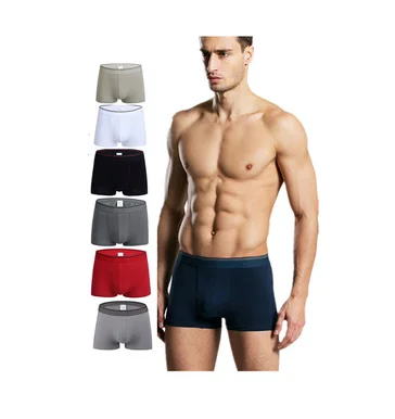 

2019 High quality 95%cotton and 5%spandex custom underwear men boxer briefs sexy men underwear, As the picture shown
