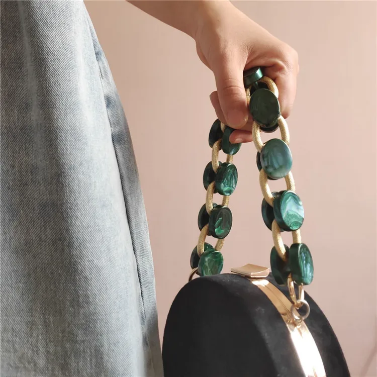 

2020 new styles chunky metal mix acrylic chain bag strap for bag, Sotck more than 10