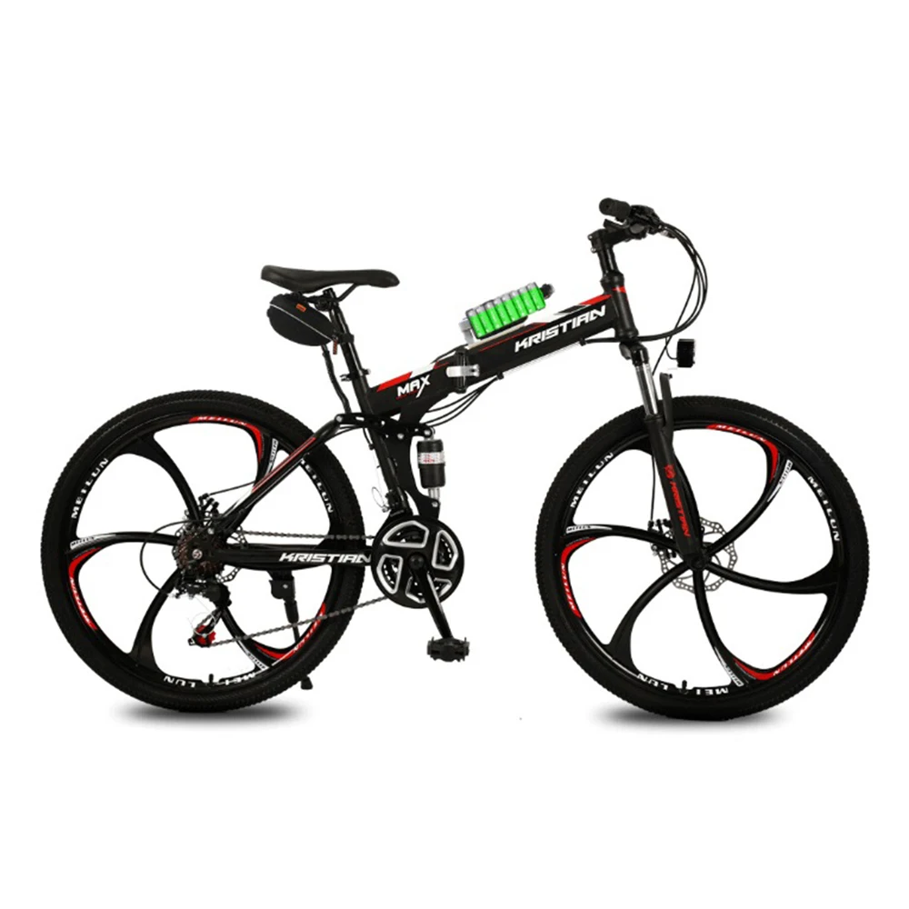 

26 inch 21 speed 36V 8Ah lithium battery double disc brake lithium battery electric mountain bike, Customizable