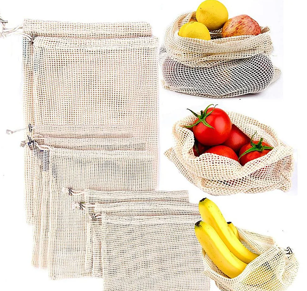 

Reusable fruit vegetable organic cotton mesh bags for cotton mesh shopping bag reusable produce bagscotton mesh bag reusable, Natural