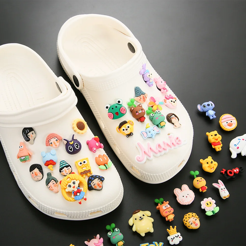 

Free shipping Foot Wear Accessories Boot Lace Bulk 3d Animal Clog Charm Set