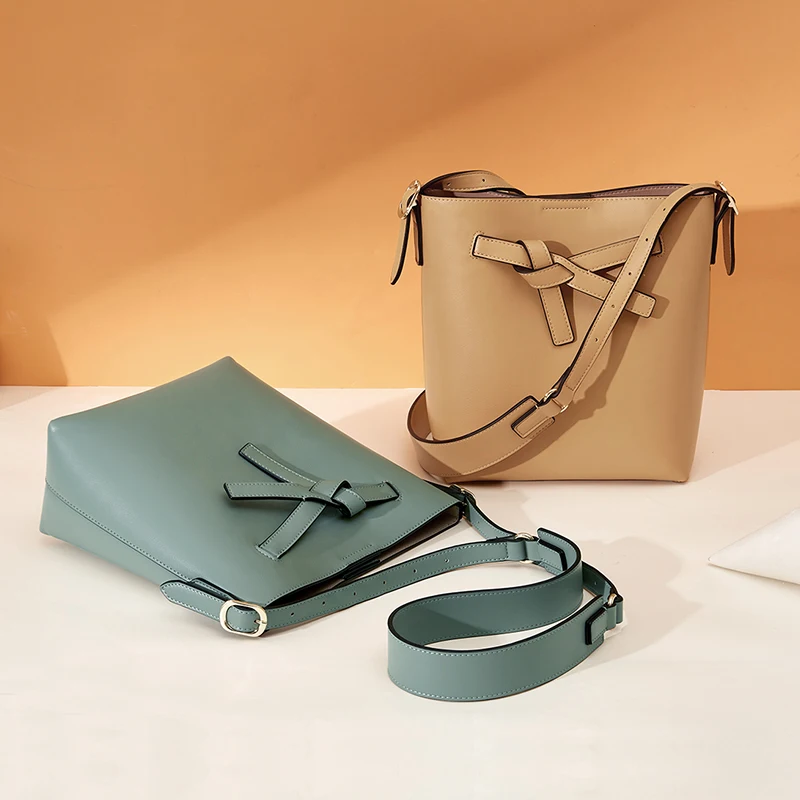 

AJI New Fashion Design Luxury Ladies Handbags Ladies Hand Bag Crossbody Bag PU Leather Bucket Bag for Women