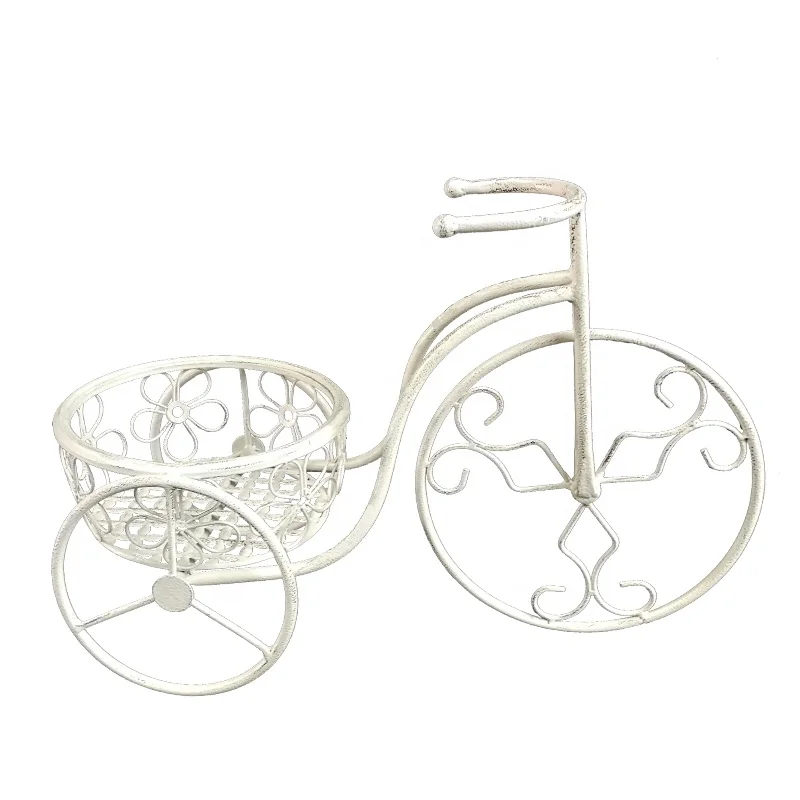 metal bicycle plant stand Flower Pot Holder Storage rack and shelf