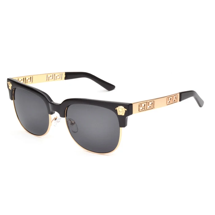 

Metal classic letter super high quality new design temple hollow metal sunglasses