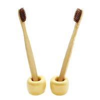 

Custom logo environment protection bamboo handle charcoal fiber bristles organic bamboo toothbrush