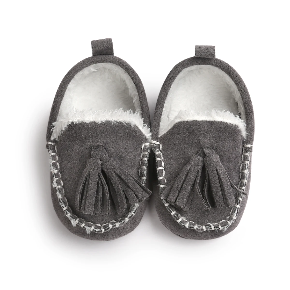 
New fashion Faux suede Tassel winter warm toddler Moccasins Baby shoes 