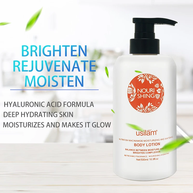 

Wholesale Remove Dark Spots Private Label Organic Moisturizing Cream Black Skin Nicotinamide Lightening Whitening body Lotion