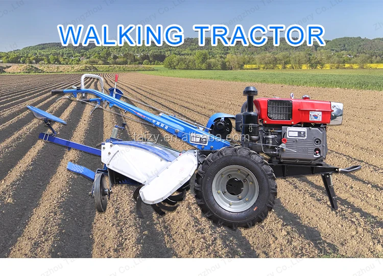 Mini Hand Tractor Gasoline Walk Behind Tractor With Pto