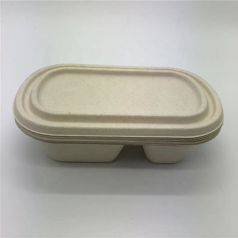 Pfas Free 100% Biodegradable Sugarcane Box Eco-friendly Food Container ...