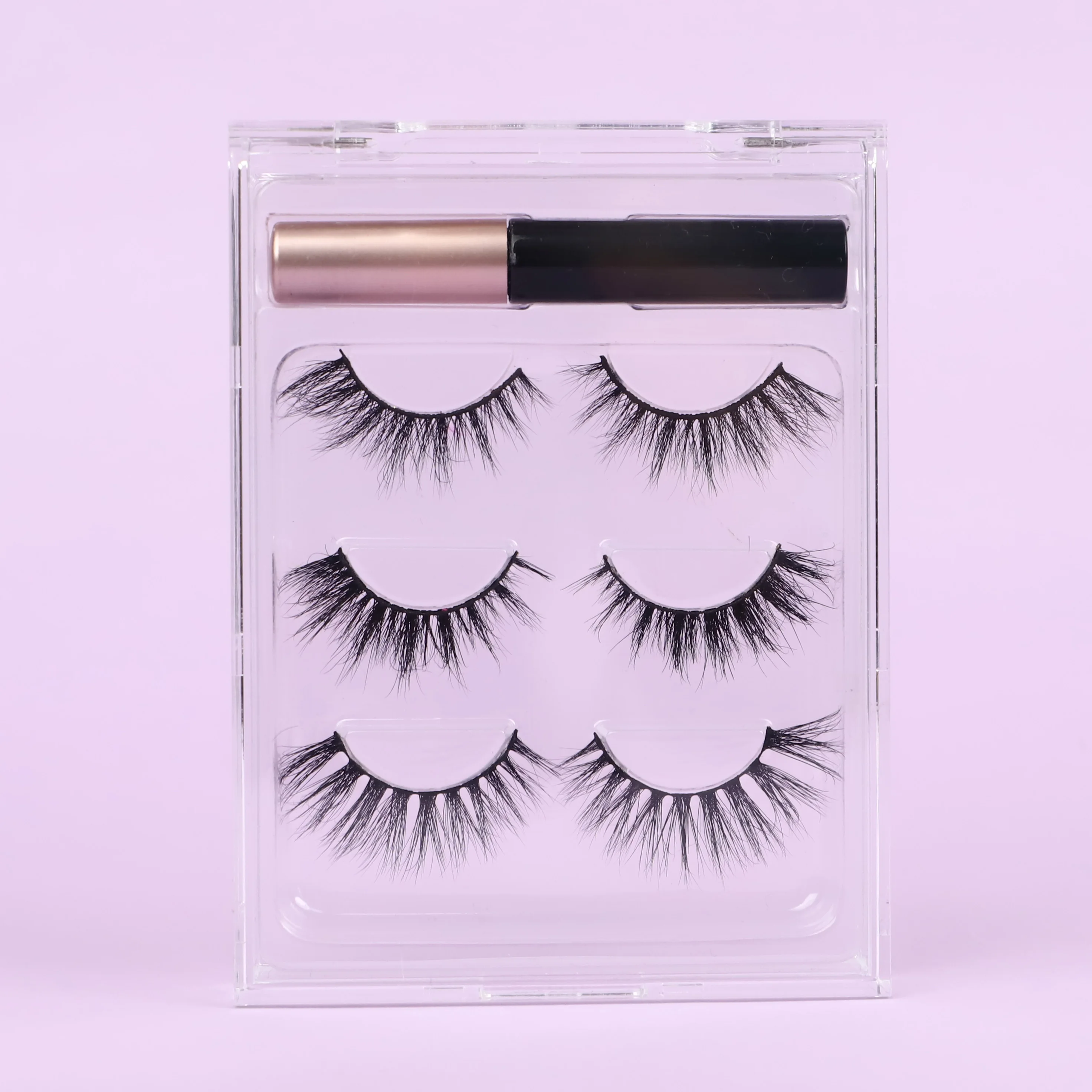 

2021 new cruelty free 6D short mink eyelashes wholsale custom with packaging box eyelash