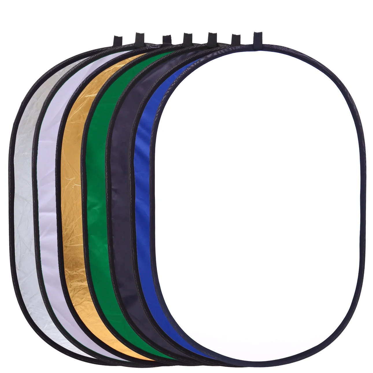 

Hotsale Studio reflector kit 7 in 1 oval  foldable Light Reflector for inside and out photo, 7 color