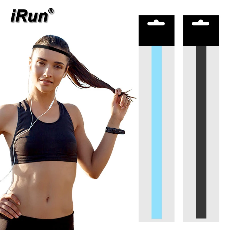 

iRun High Elastic Sport Slim Headband Yoga Stretch Hairband Accept Custom Headband Workout Sweatband, Black, blue, neon green, orange, pink, red, neon yellow