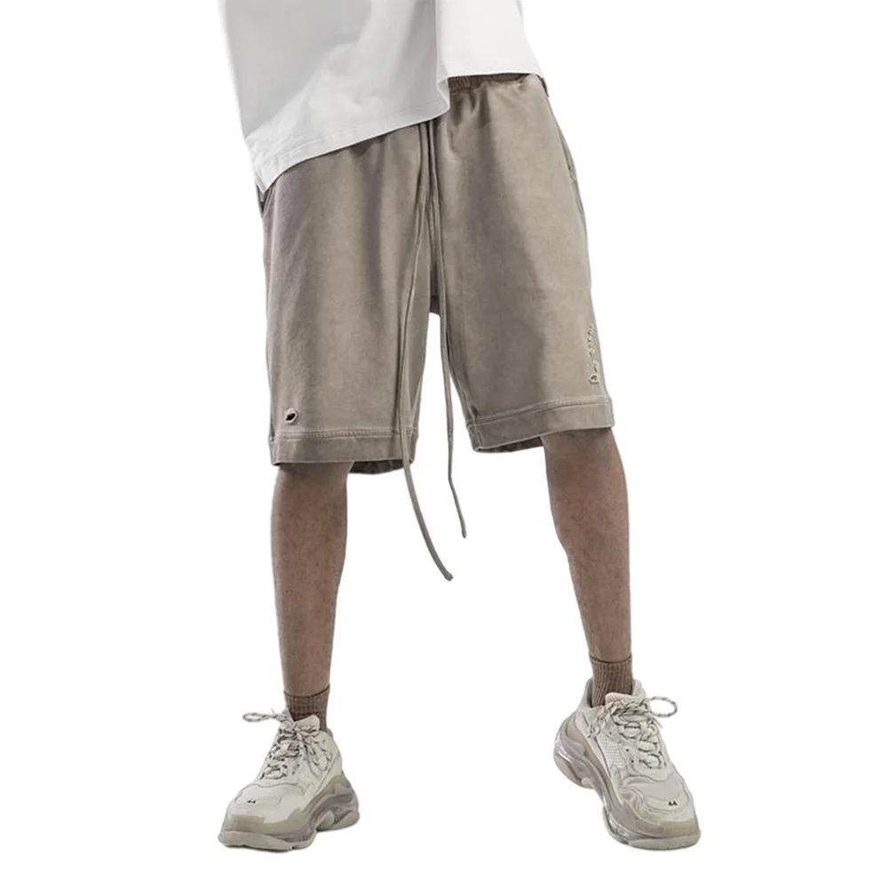 

Hot sale summer sublimation custom nylon athletic casual basketball sweatpants plain cotton running mesh cotton half pants