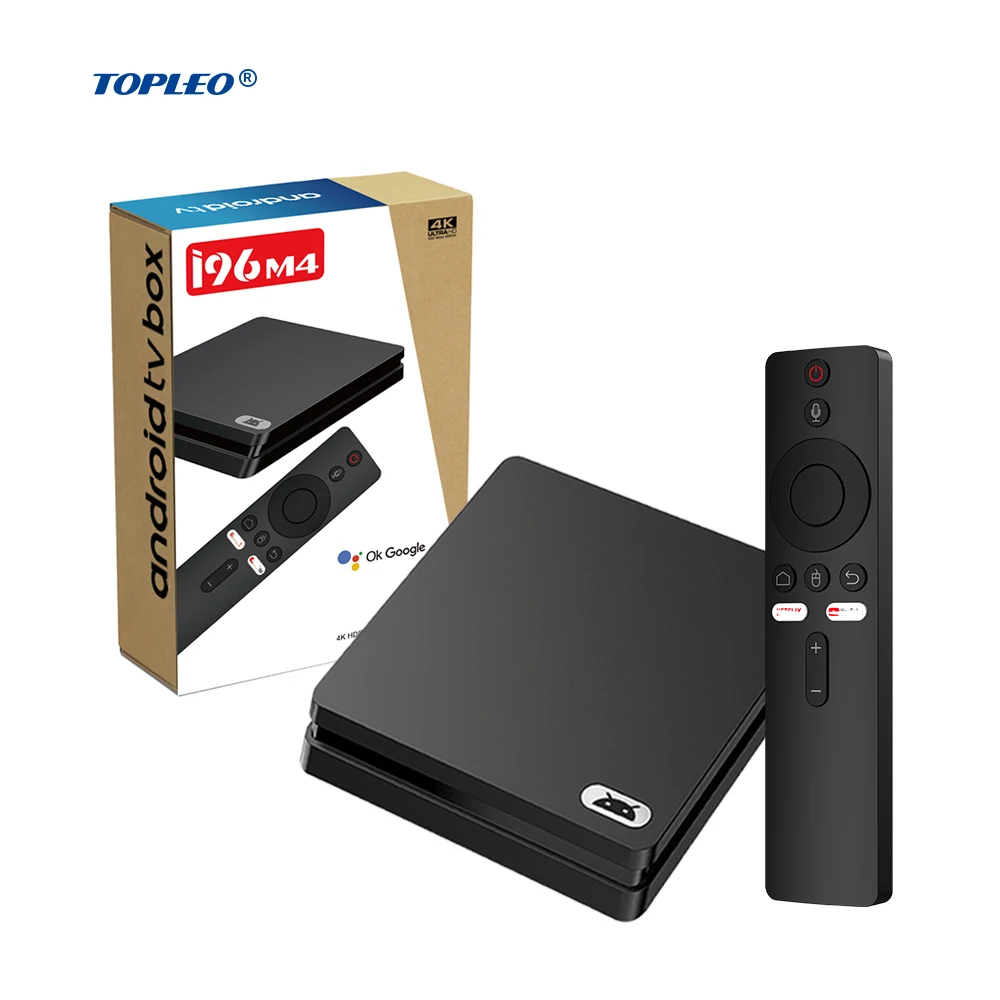 

Topleo Android tv box 4k 2gb ram 16gb rom with 5G WIFI android 10.0 Atv smart tv box android certificado