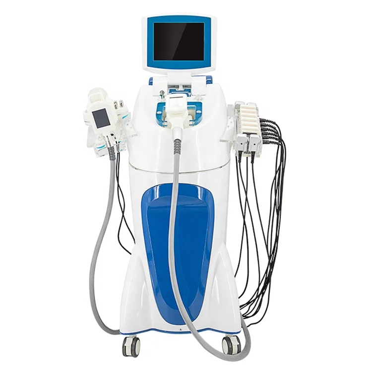 

2021 v9 40K Fat Freezing Machine Fat Removal Body Slimming Machine With Laser Cavitation 5 In 1 Cryo Rf Vacuum Slimming Machine