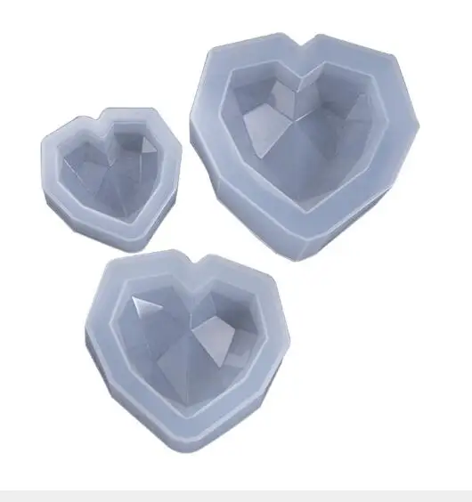 

New style DIY resin Love Heart mold Mousse fondant cake decoration silicone mold