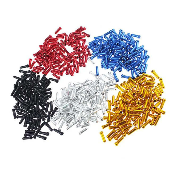 

Bicycle Brake Cable Tips Crimps Bicycles Derailleur Shift End core Inner Wire Ferrules, Red/blue/golden/black/silver