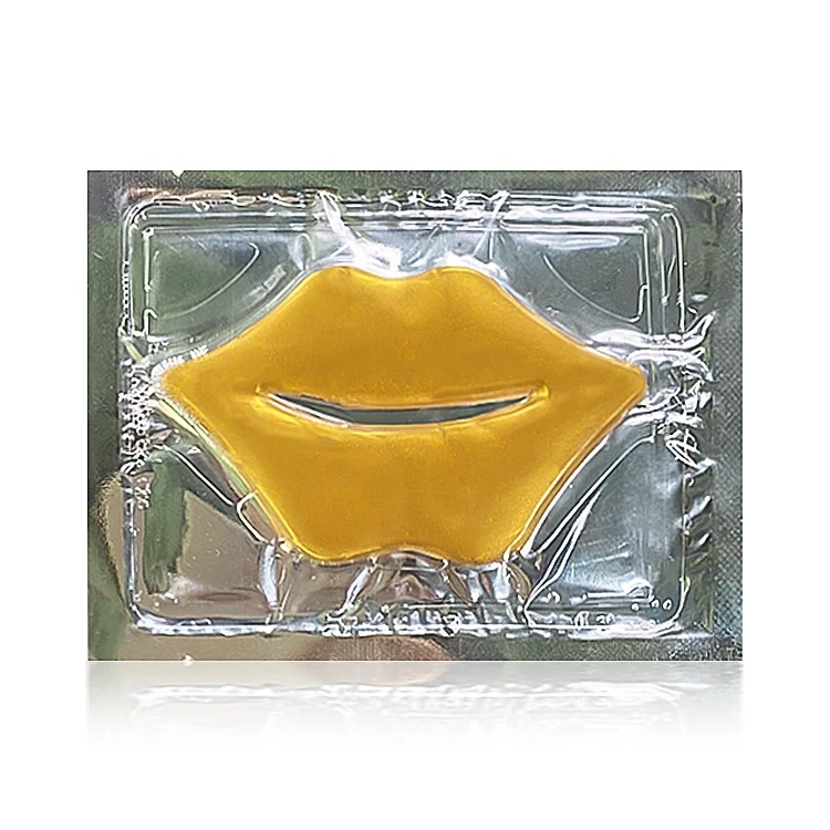 

Private Label Lip Sheet Masks Anti-Ageing Anti Wrinkle Moisturizing Nourishing Gold Crystal Lip Mask Collagen