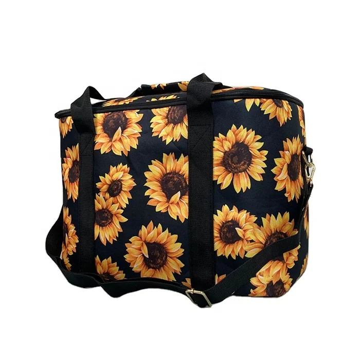 

New Outdoor Insulated Picnic Bag Serape Cow Print Leopard Ice Bag Sunflower Cooler Bag
