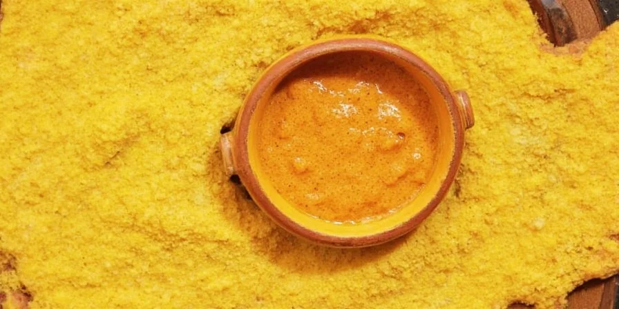 Ingredients laid out for making yellow mole