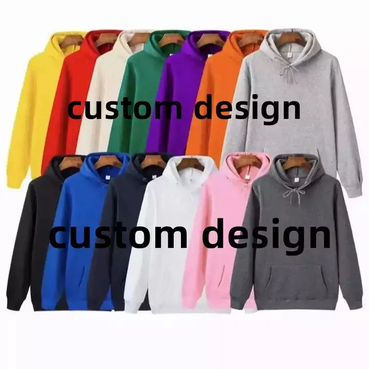 

Custom Logo Print Cotton Blank Thick Luxury Hoodies Tracksuit Unisex Fleece Embroidery Bulk Heavyweight Plain Men's Hoodies