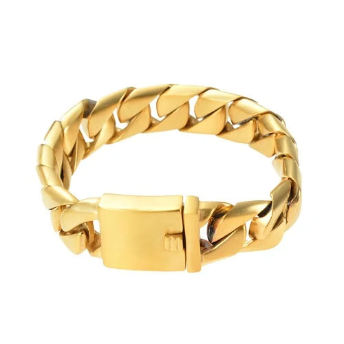 

Latest Fashion 316L Stainless Steel For Man Woman 14K Gold Bangle Bracelet