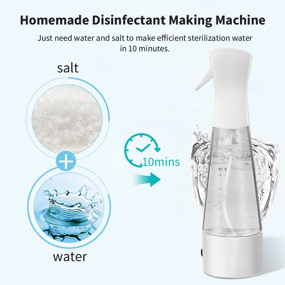 
Electrolysis Sodium Hypochlorite Sterilizer Generator Portable Homemade Disinfection Maker 