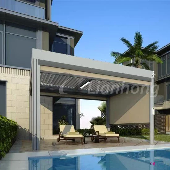 

Garden Aluminum Outdoor pergola bioclimatic Enjoy preferential prices for Sunshade and Rest, Customized